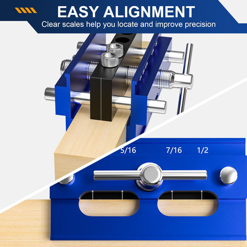 Beaiguna dowel jig kit with six bushings supports versatile joinery options