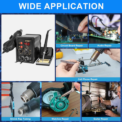 Beaiguna included accessories kit with desoldering pump, sponge, tweezers, and wire.