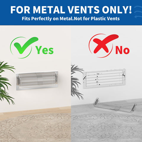 BEAIREOU adjustable 8–14 inch deflectors fit most vents.