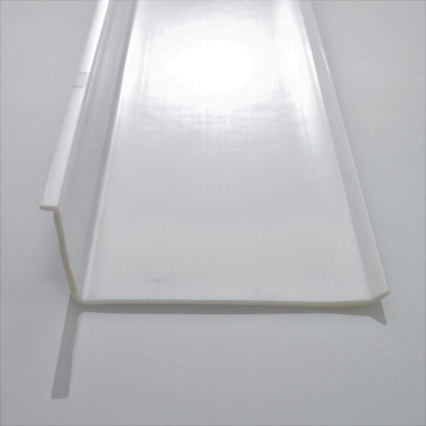 Beam Lighting white ribbed diffuser in pantry setting for practical lighting.