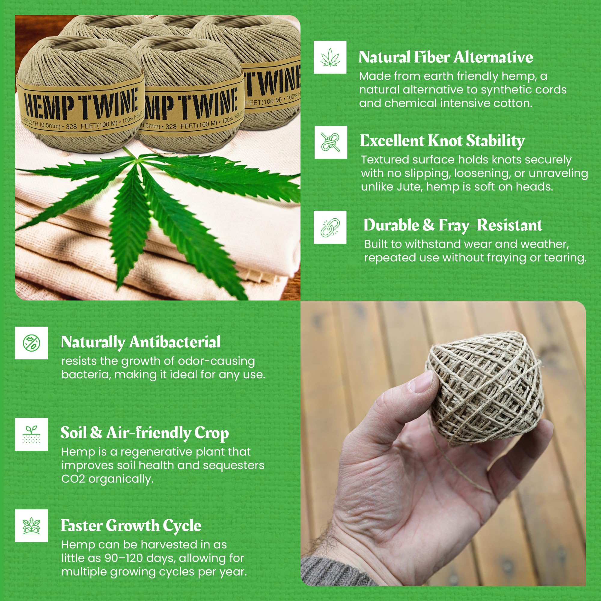 Bean Products hemp twine used in jewelry making with precise 1mm cord