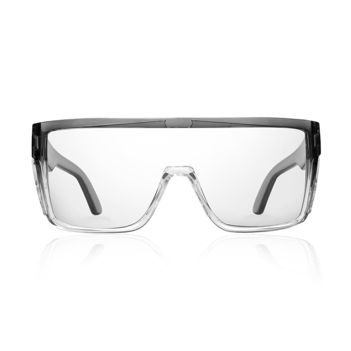 BEASVFE Transition glasses side-view showing wraparound coverage for indoor and outdoor use.