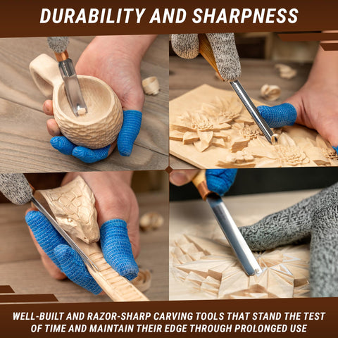 BeaverCraft SC01 short bent gouge enabling precise contoured carvings.
