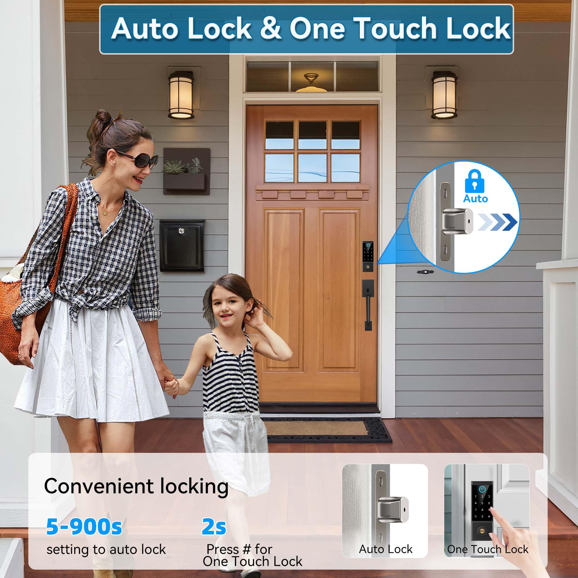 BEBASIA quick installation on standard doors in minutes