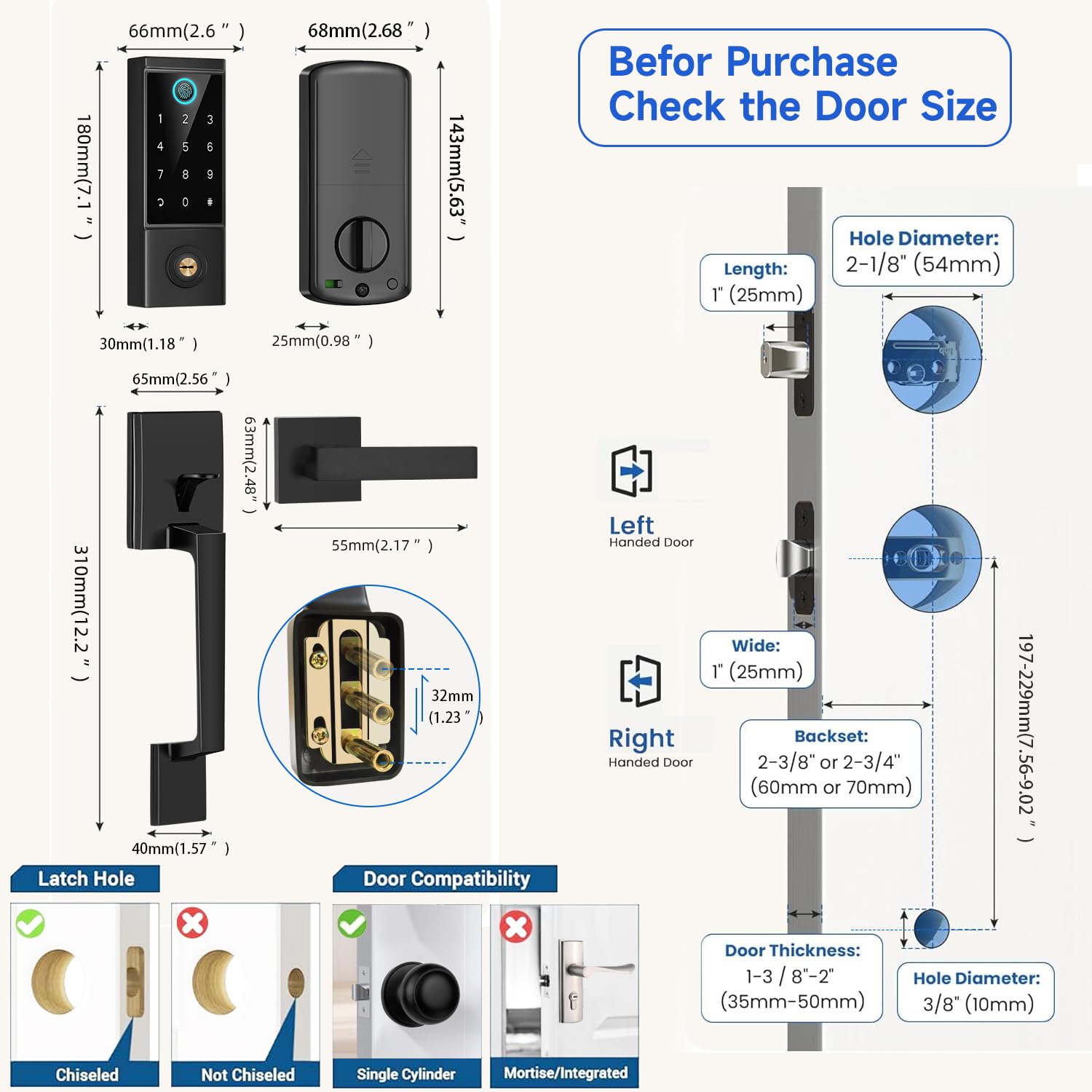 BEBASIA weather resistant lock operates from -4 to 140 Fahrenheit