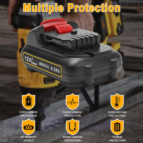 Bebenrama battery features a 3-LED indicator to monitor charge level.