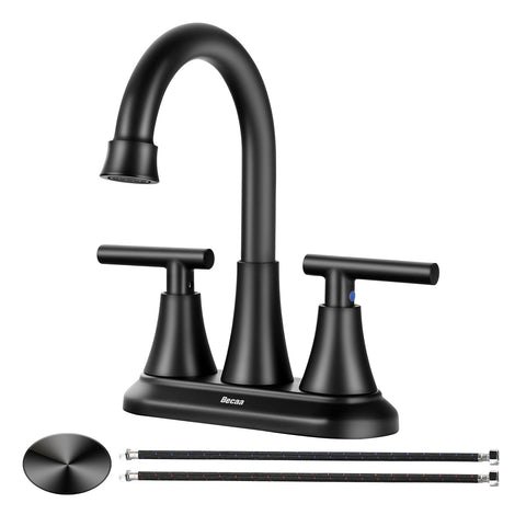 Becaa 4-inch faucet with pop-up drain for improved sink drainage