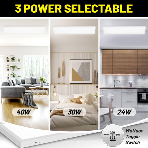 BeckTour panel color temperature switch on the side enables warm to cool ambience.