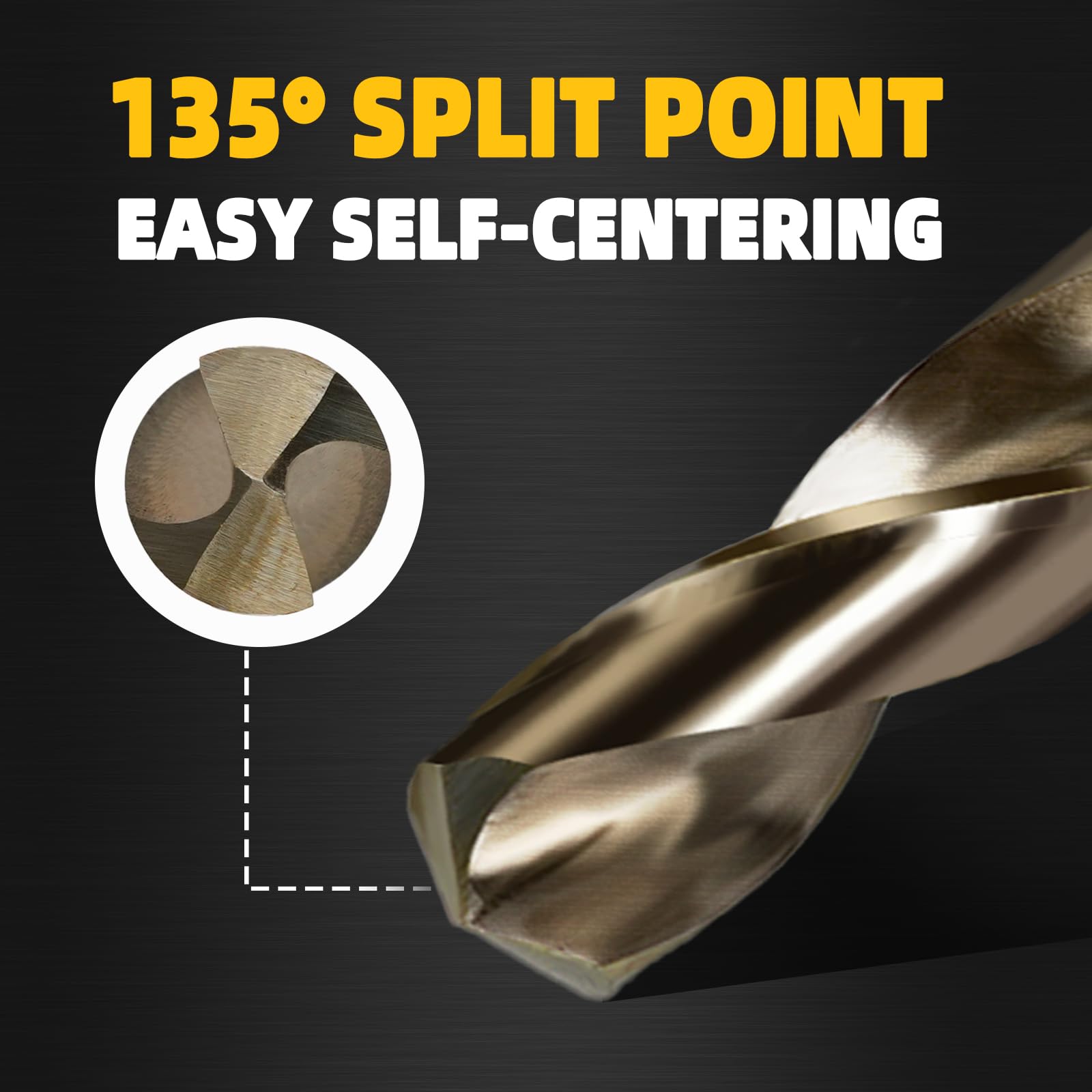 BECOLLO drill bit secured in chuck for stable drilling