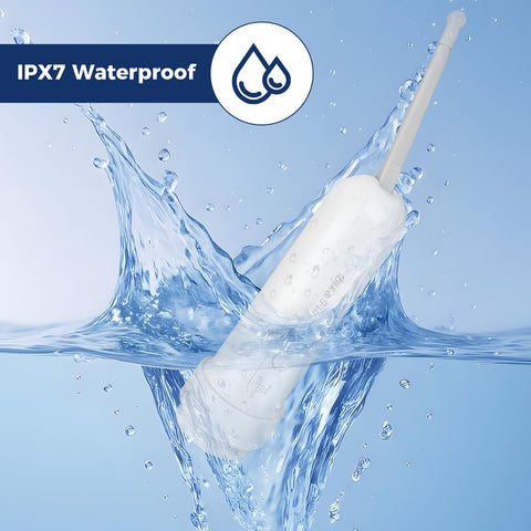 Bee&Flower IPX7 waterproof design for bathroom and outdoor use.