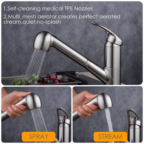 Beelee G1-2 connector fits most pull-out faucets for reliable compatibility.