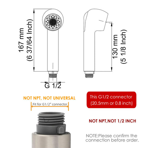 Beelee spray head replacement made of ABS material with corrosion resistance.