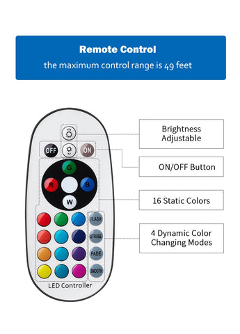 BeeLinks memory function RGBW spotlight recalling last settings