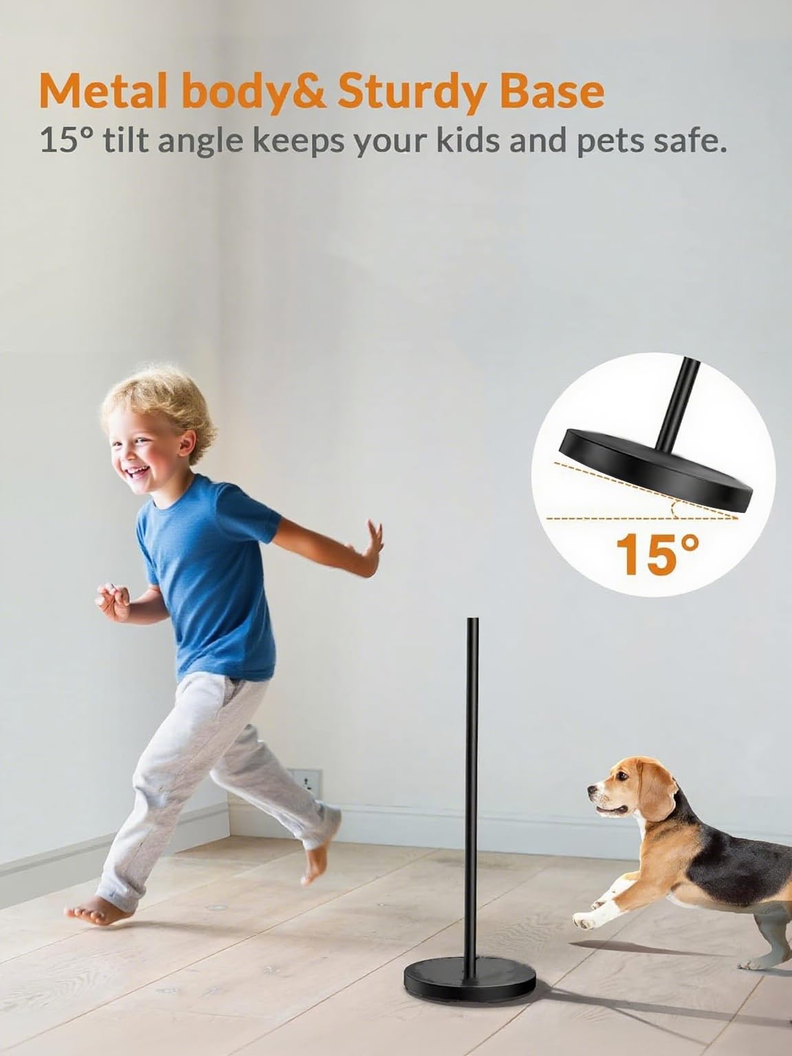 BeeMingle adjustable-height lamp reaches 74-87 inches for standing or seated work