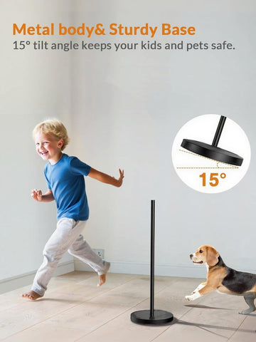 BeeMingle adjustable-height lamp reaches 74-87 inches for standing or seated work