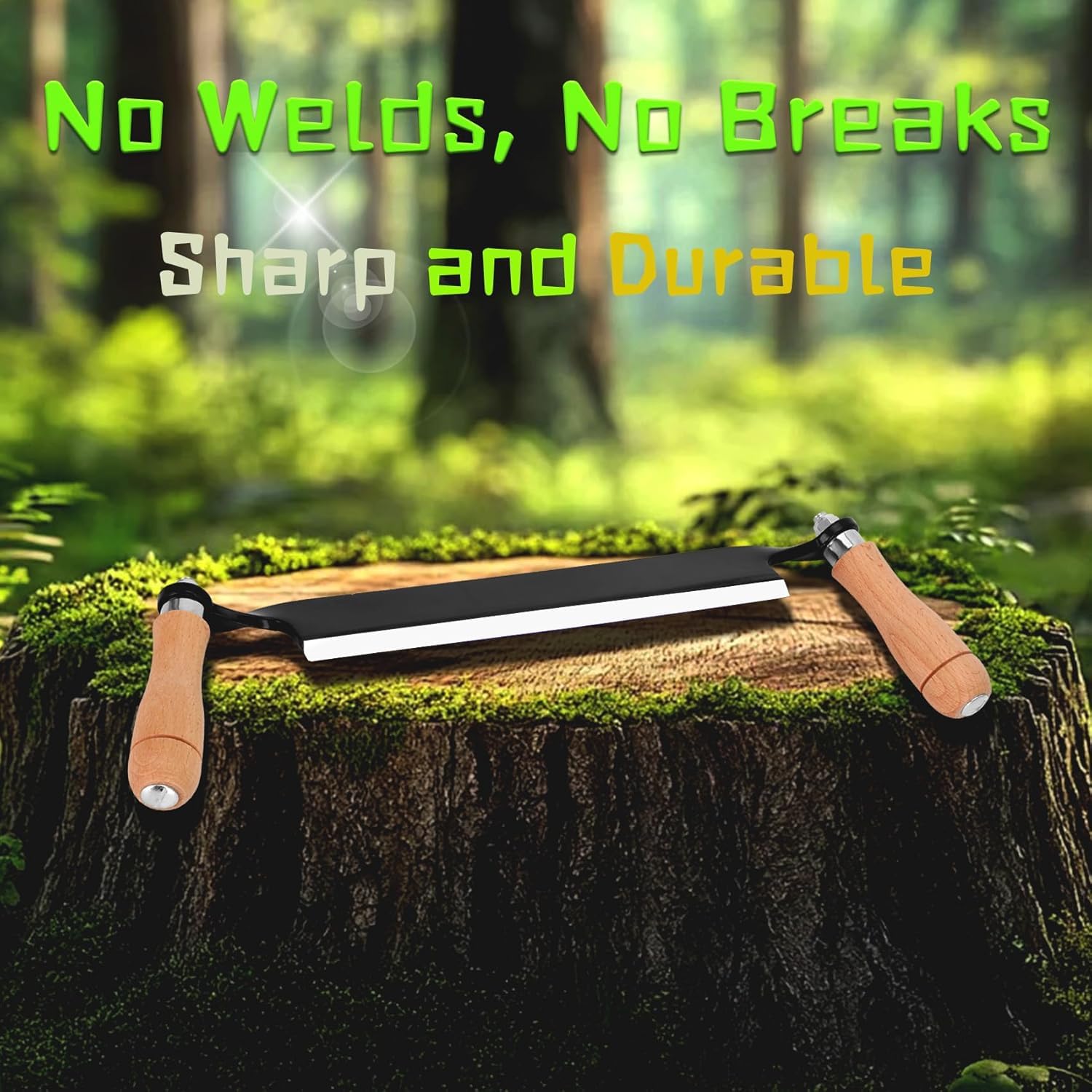 Beendou curved blade with bevel-up orientation for precise bark removal