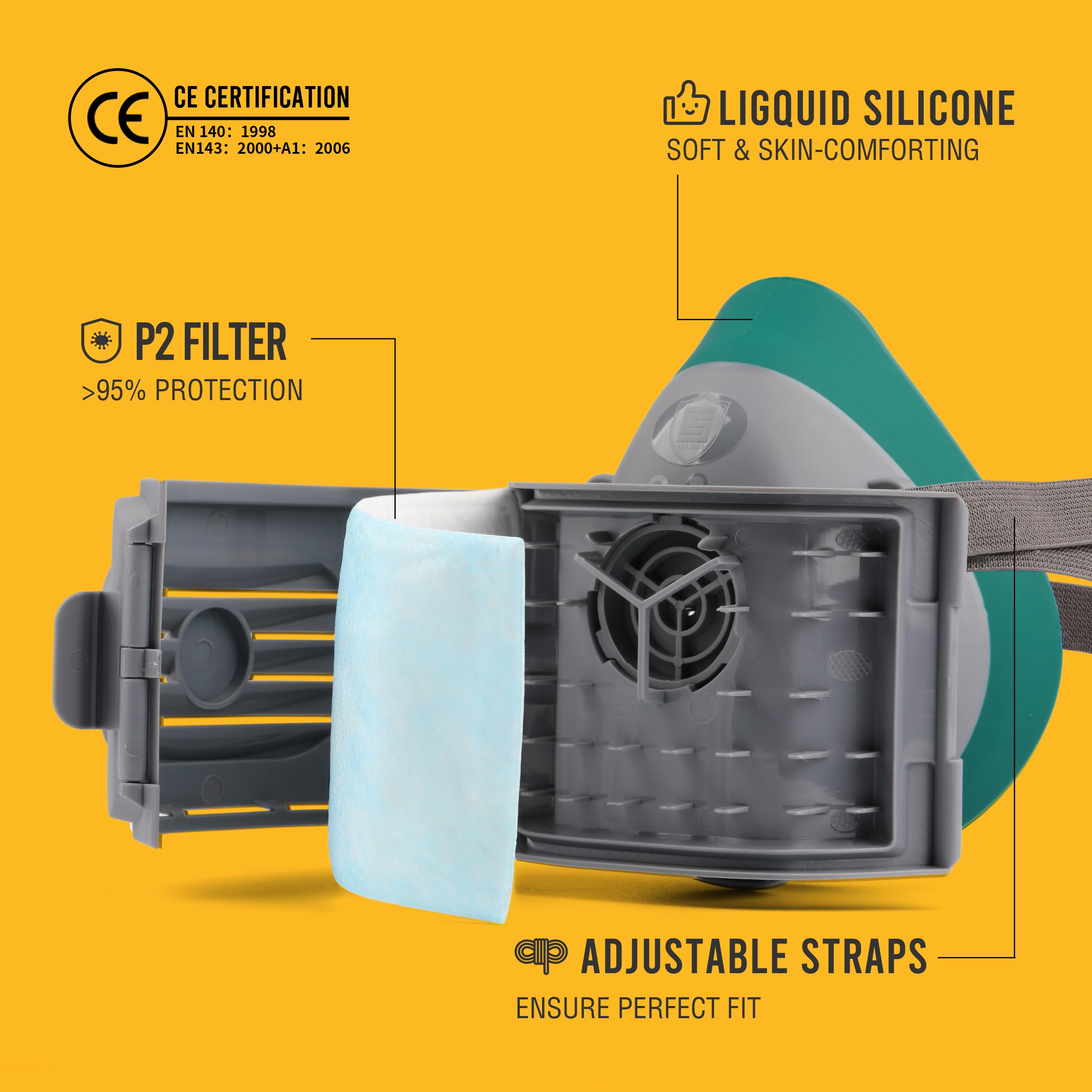 Breathable headband and quick-release buckle from BEESAFETY simplify adjustments