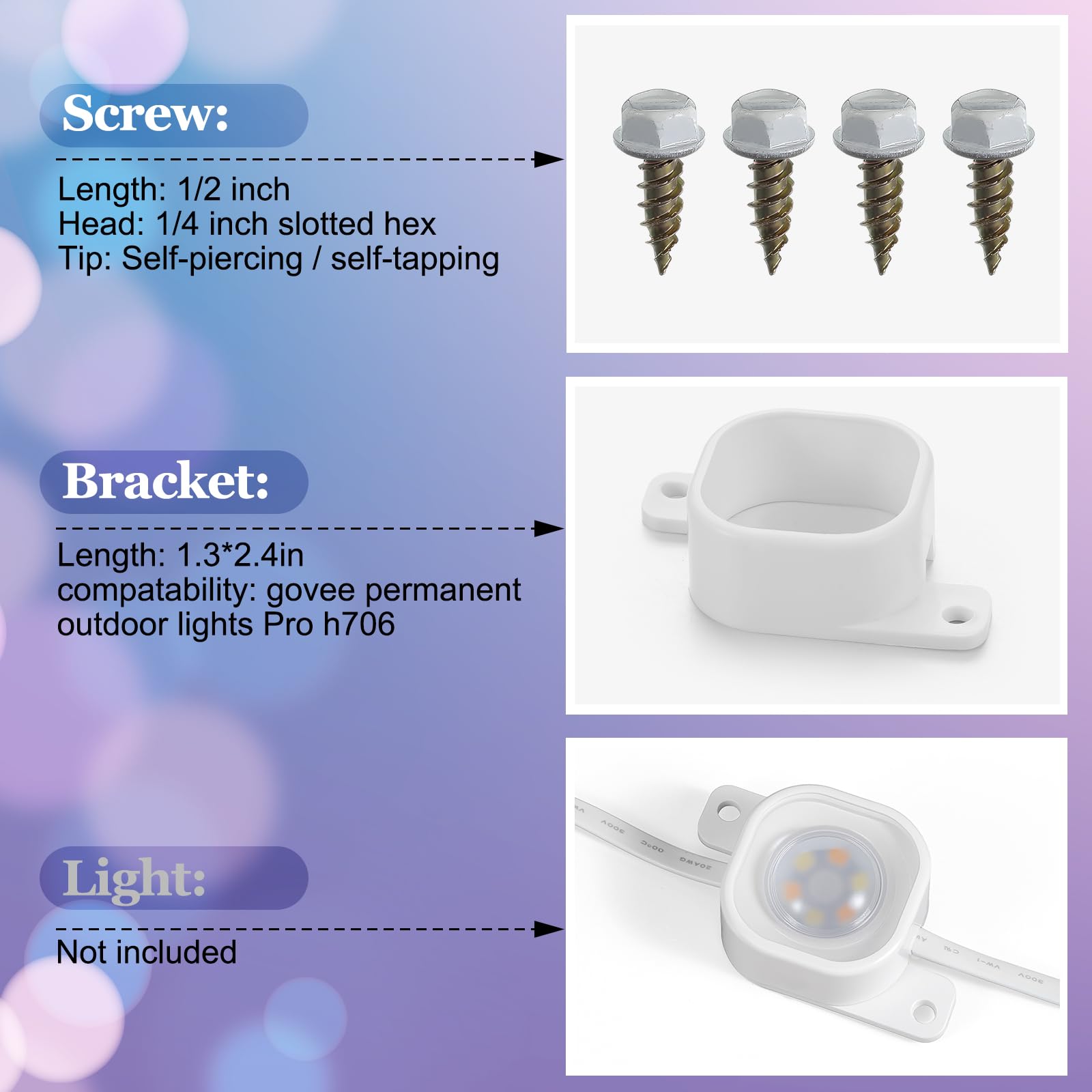 Beeveer 140 screws pack for sturdy outdoor installation