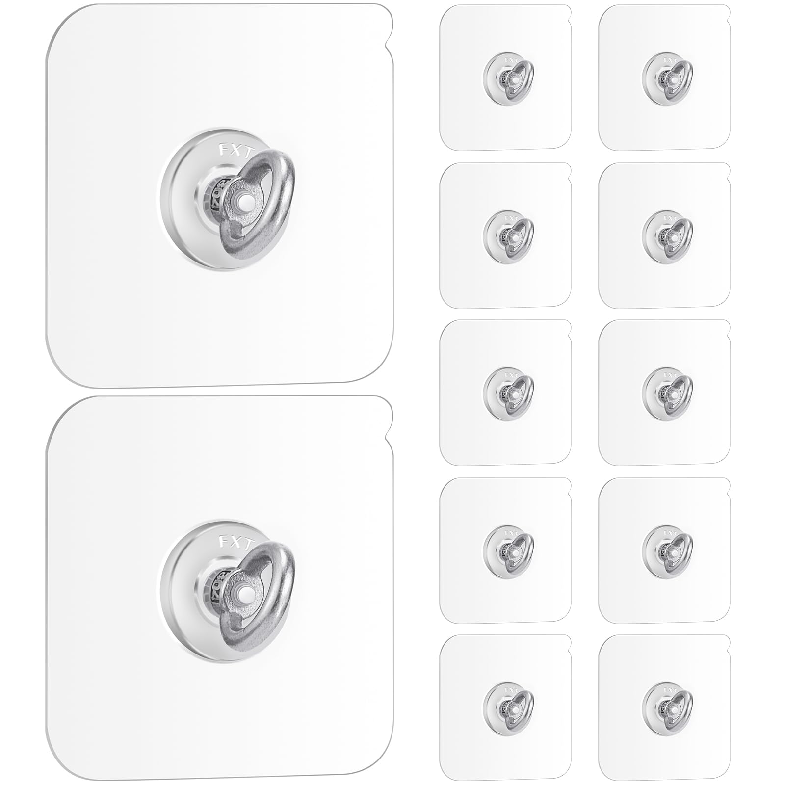 Beeveer adhesive ceiling hook 12-pack installed on a smooth surface for lightweight items.