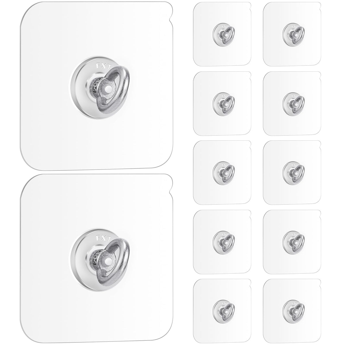 Beeveer adhesive ceiling hook 12-pack installed on a smooth surface for lightweight items.