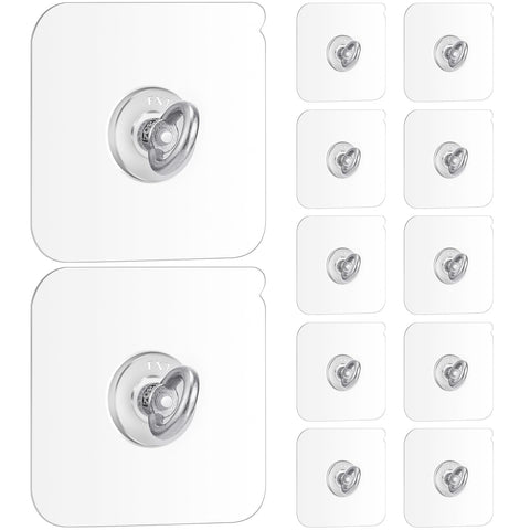 Beeveer adhesive ceiling hook 12-pack installed on a smooth surface for lightweight items.