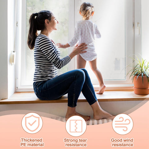 Beeveer cuttable transparent film, customize to your window size for a snug fit.