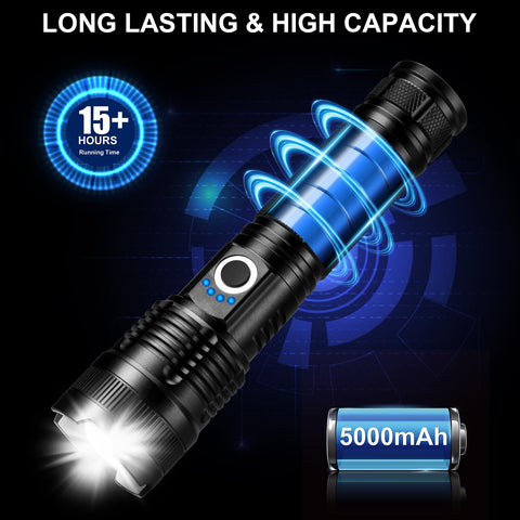 BEFAMALI 5000mAh battery with LED indicators showing charge status.