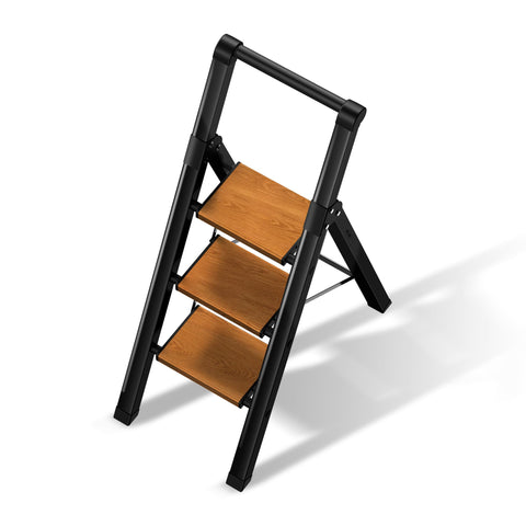 BEFITMACE 3 Step Ladder with wide pedal for secure footing
