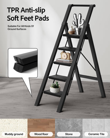 BEFITMACE ladder stored in closet when not in use