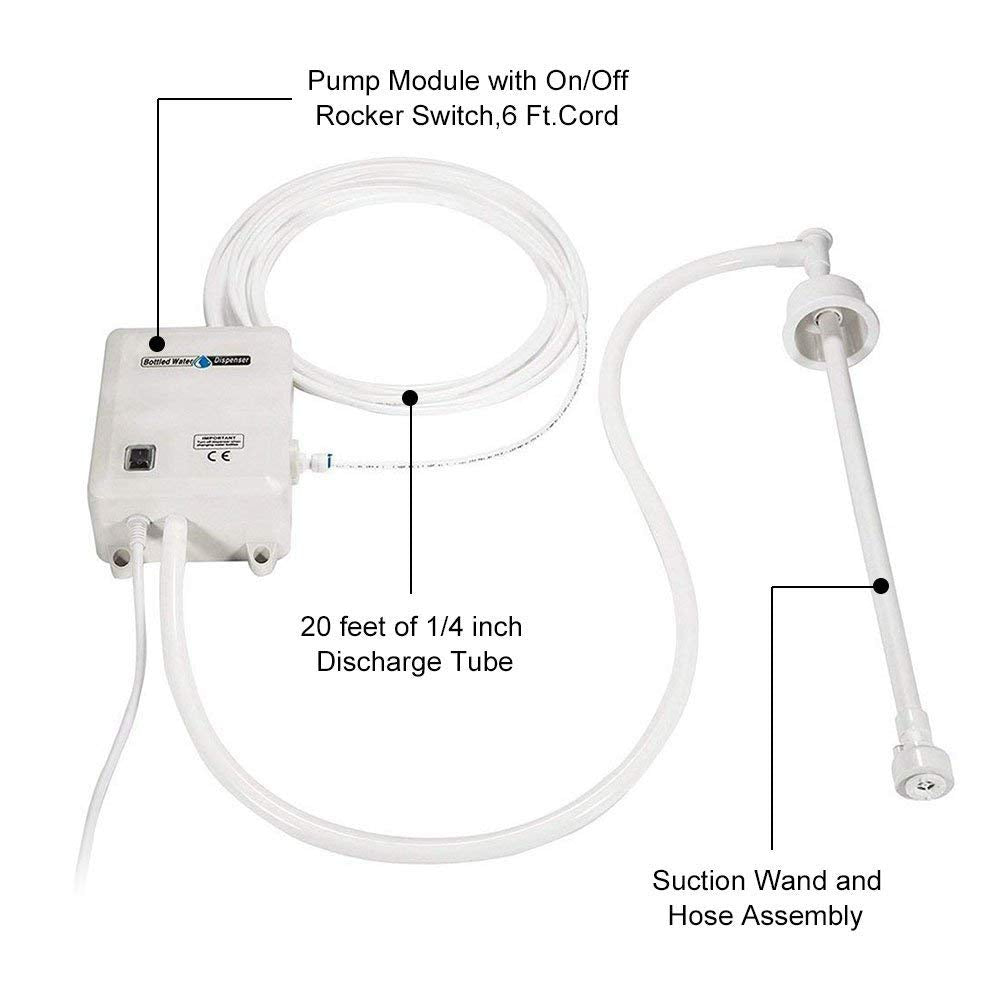 Beflog 110V AC US plug pump on countertop with long power cord.