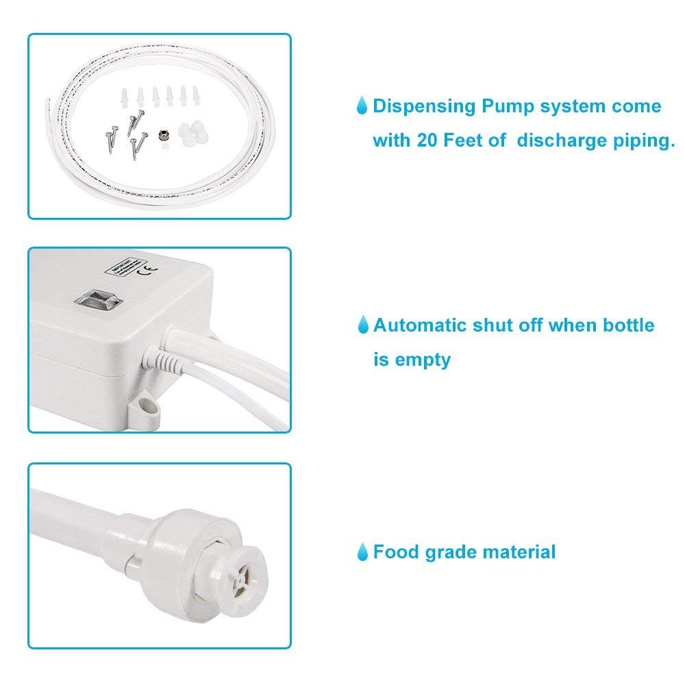 Beflog pump featuring noise-dampening feet reducing vibration.