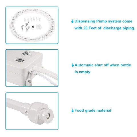 Beflog pump featuring noise-dampening feet reducing vibration.