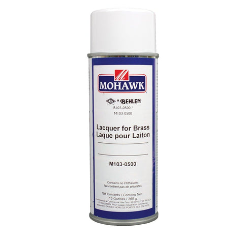 Behlen Mohawk Lacquer for Brass gloss finish protects and enhances brass surfaces.