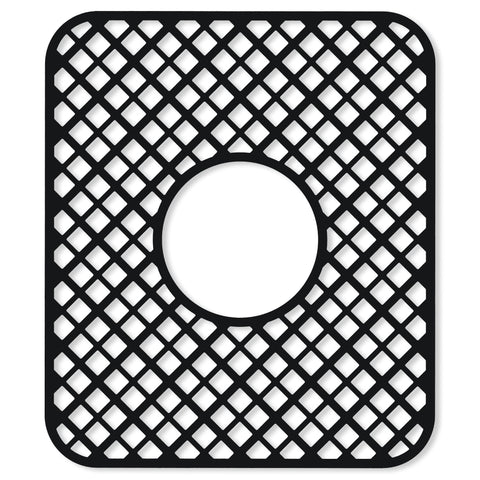 BEHOK silicone sink protector with lozenge pattern, 13x11 inches, protects sink surfaces.