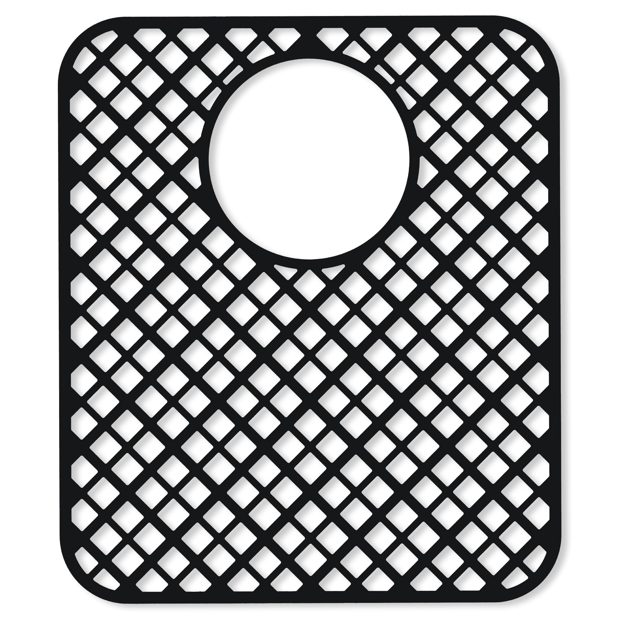 BEHOK silicone sink protector with rear drain guards against scratches.