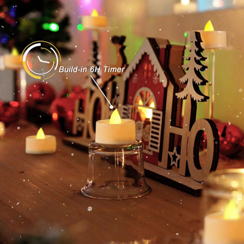Beichi battery-powered tea light offers reliable 24-hour cycle.