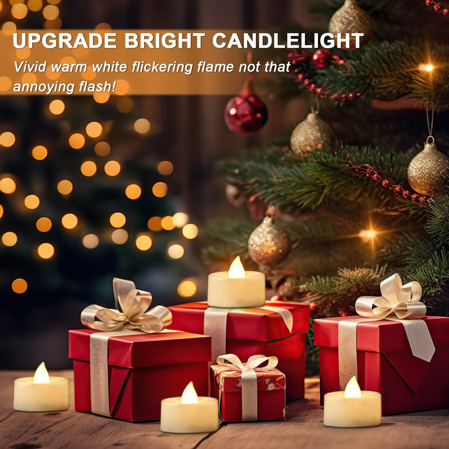 BEICHI polypropylene-tea-light closeup shows durable construction and flicker.