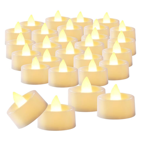 BEICHI flameless tea light with warm-white glow enhances intimate table decor.