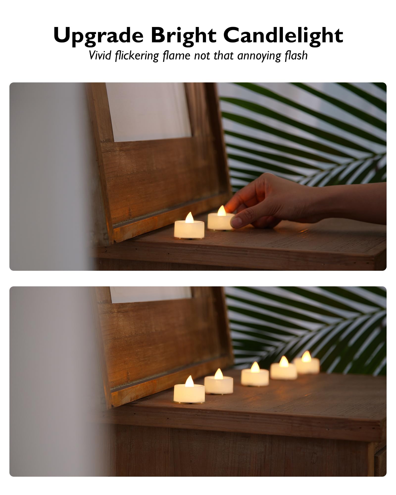 BEICHI tea light creates warm centerpiece ambience for gatherings.