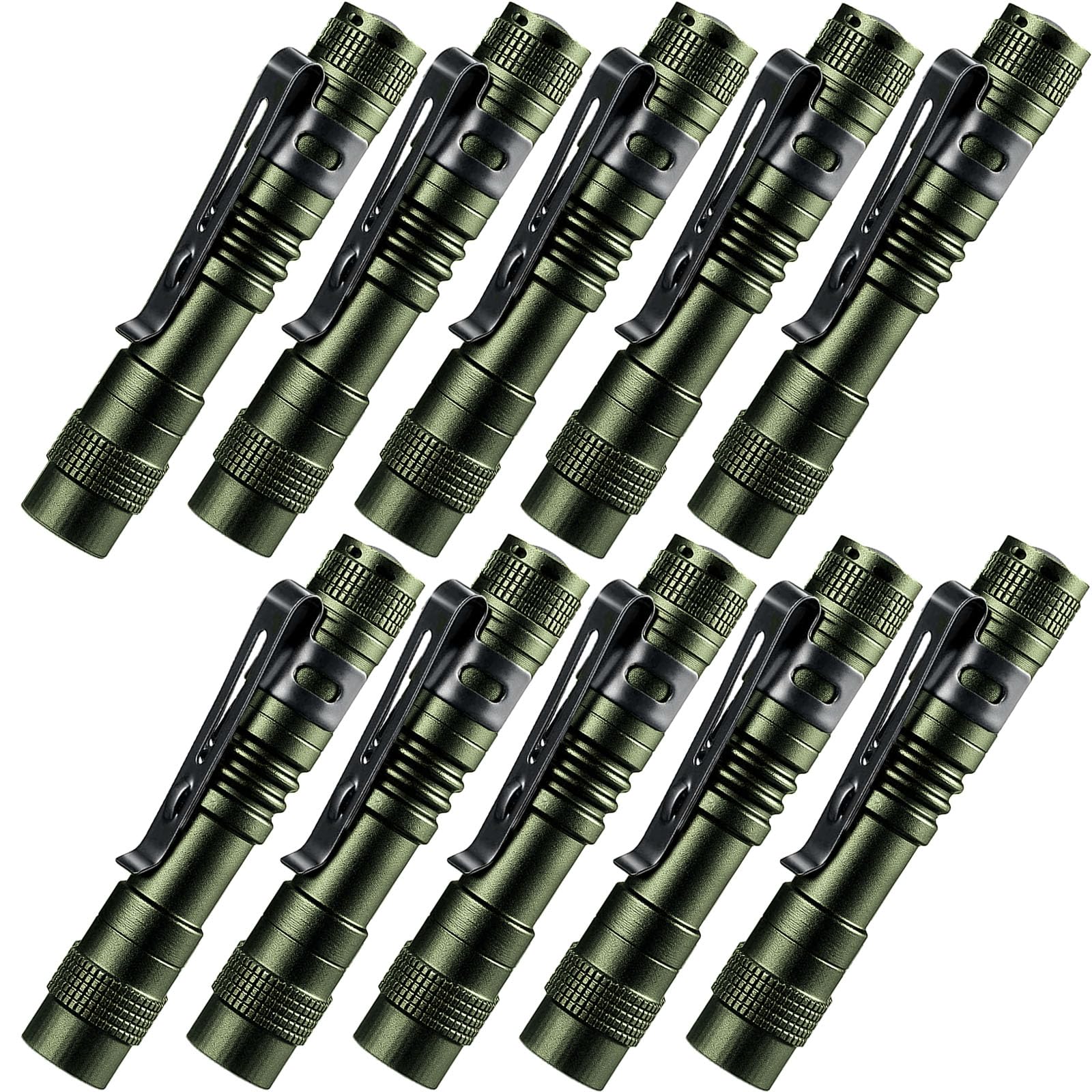 Beieverluck compact pen light with clip for hands-free camping and emergencies.