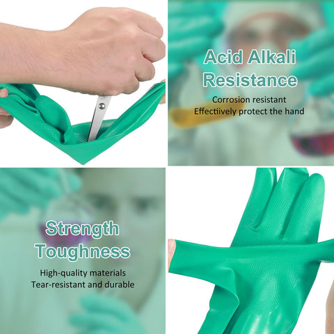 Beieverluck 12.6 inch long cuffs protecting wrists during tasks.