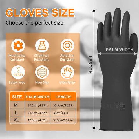 Beieverluck gloves with textured palm for non-slip grip on wet surfaces.