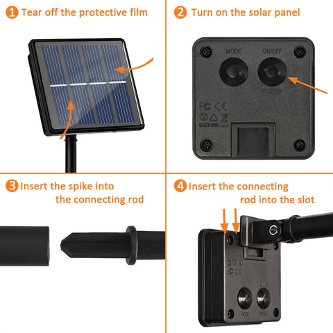 Beieverluck solar panel with rechargeable battery powers long nights without cords