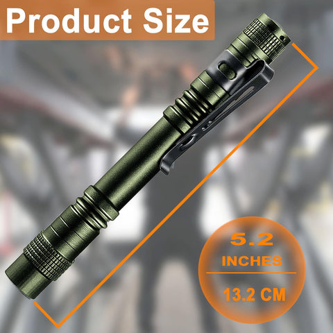 Beieverluck ultra-bright pen light delivers 200 lumens for clear visibility.