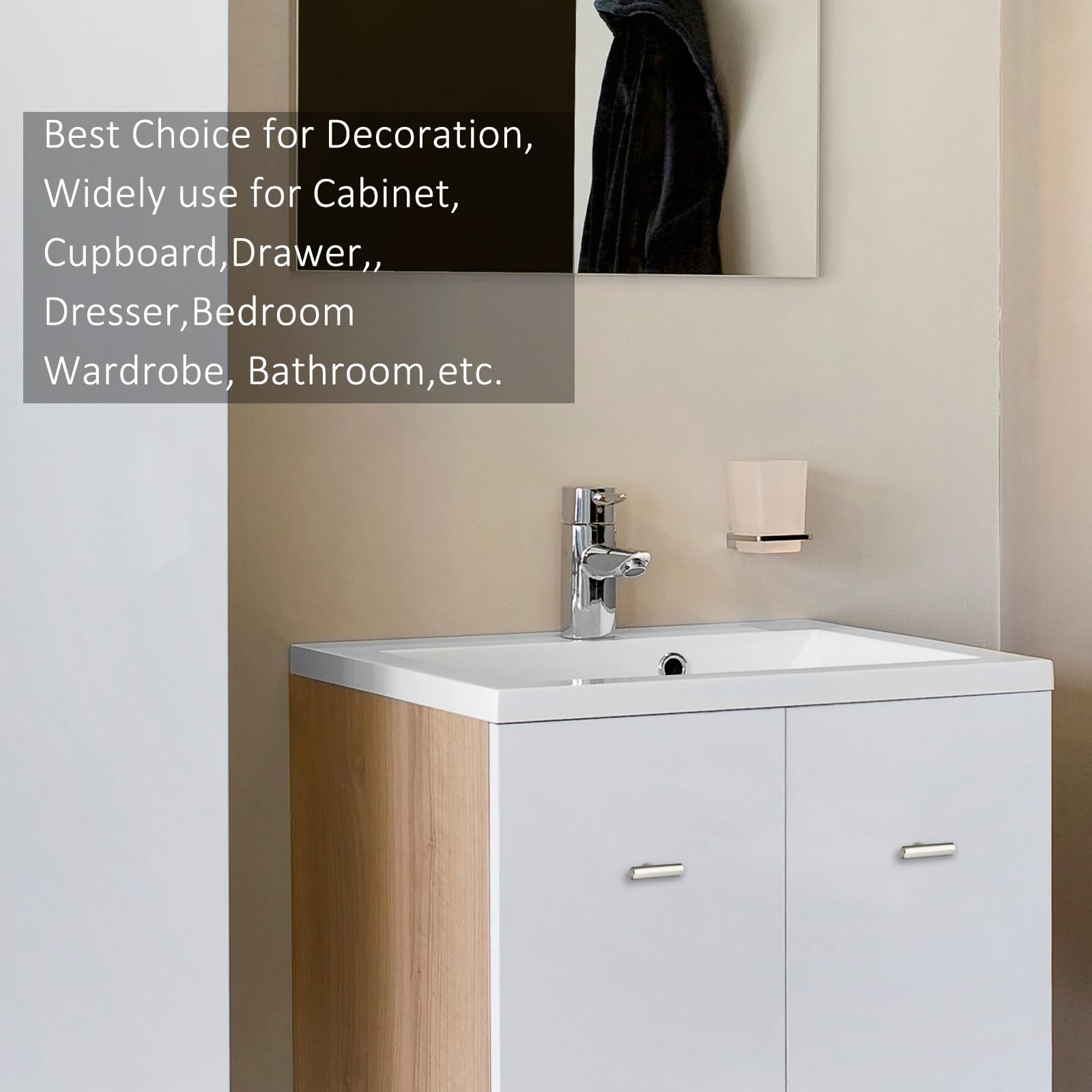 Beieverluck versatile hardware for kitchen dresser and wardrobe applications