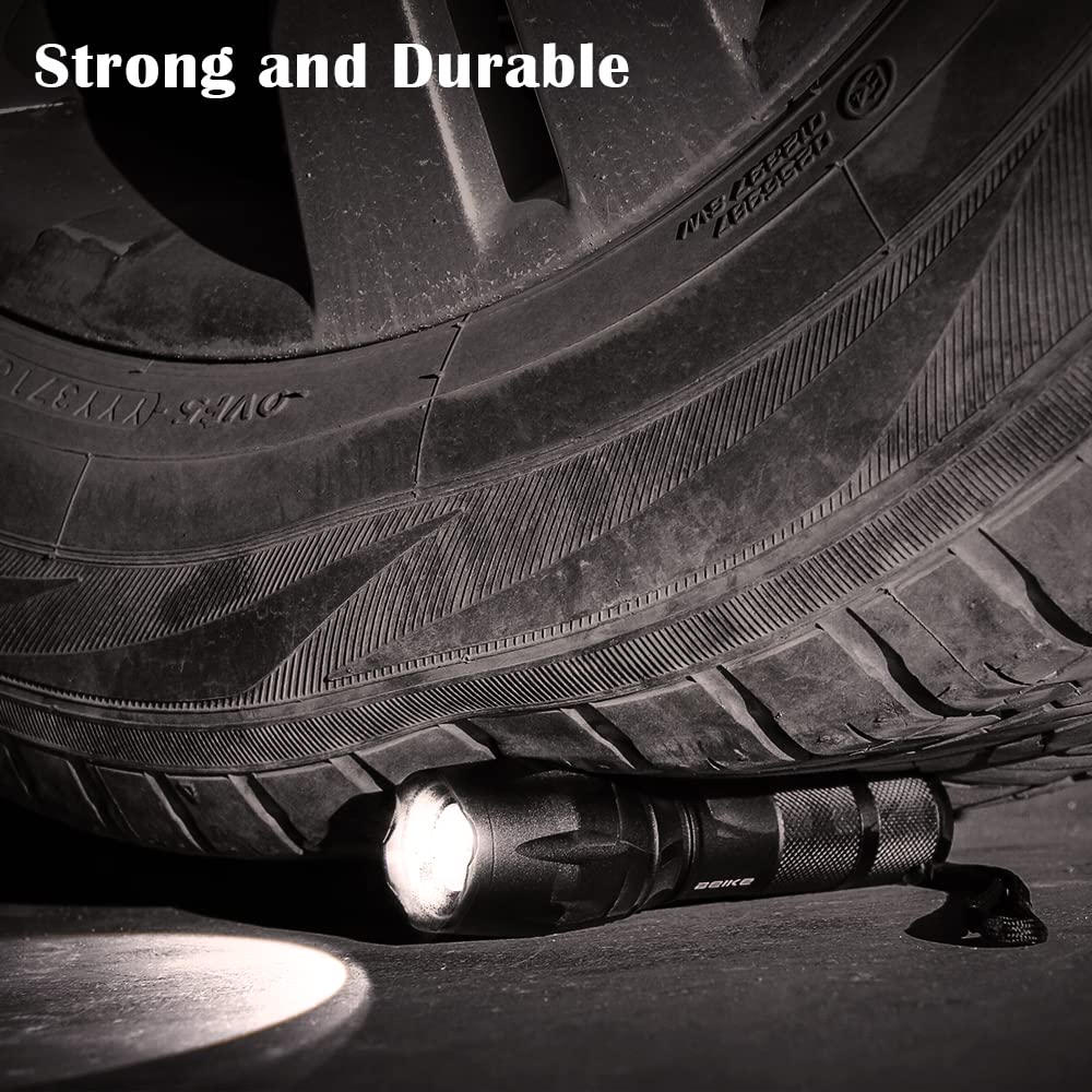BEIKE flashlight 2 pack aircraft-grade alloy with hard-anodized coating