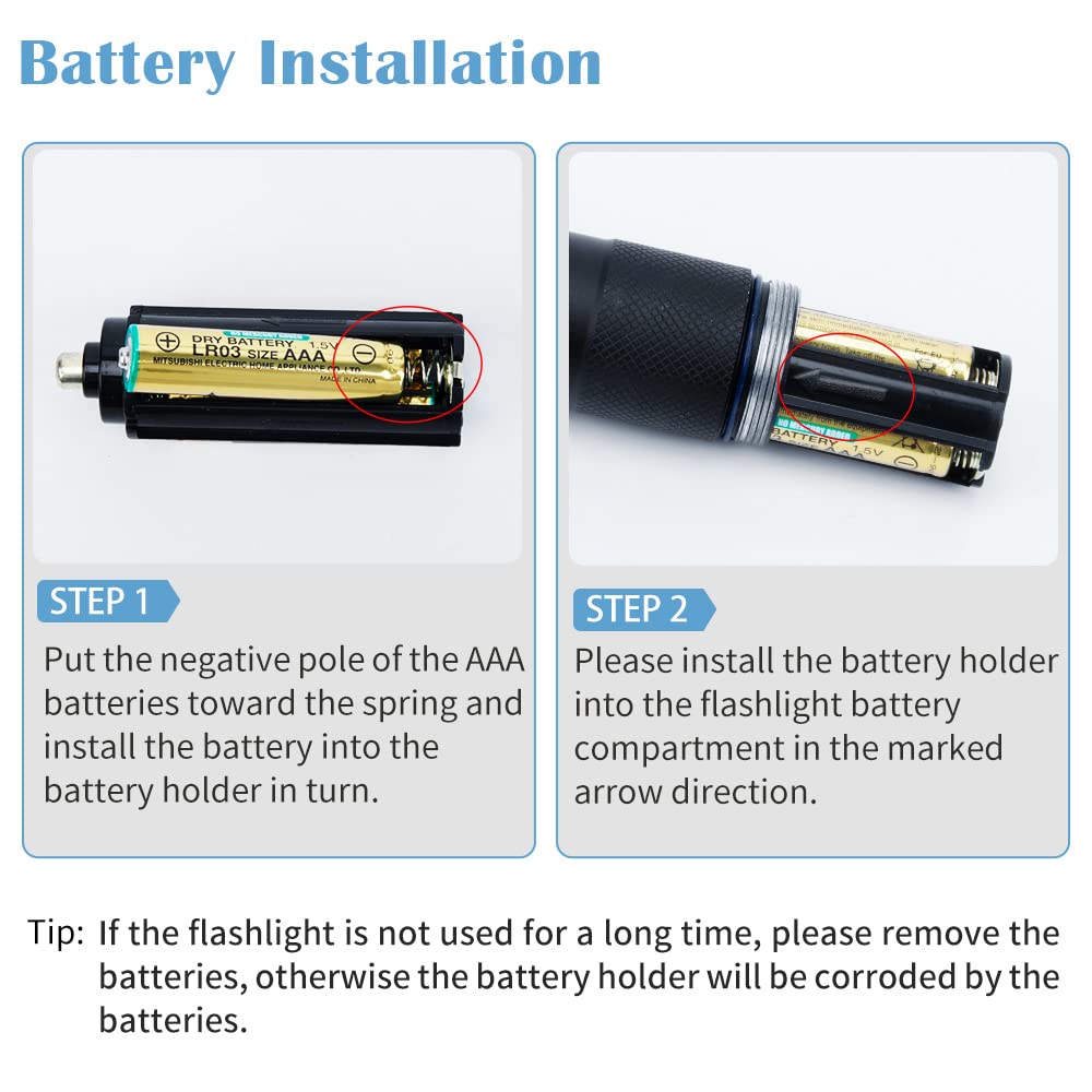 BEIKE flashlight 2 pack emergency light during power outages