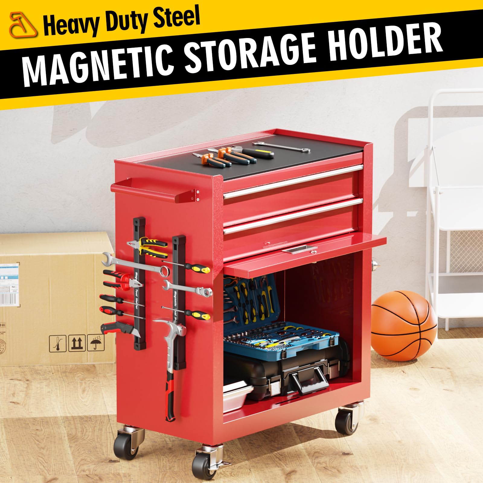 BEILITEMAG easy-release magnetic strip for quick tool removal