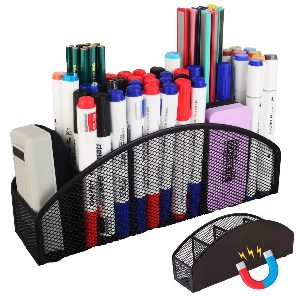 BEILITEMAG heavy-duty storage holder mounted on metal surface for secure markers