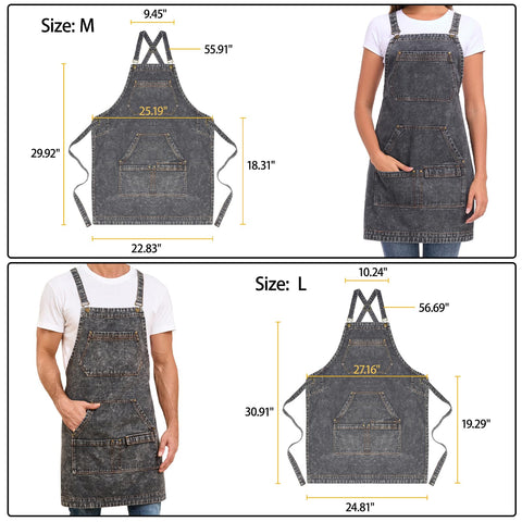 Beitiny Denim Apron reinforced stitching and hardware for daily, heavy-duty use.